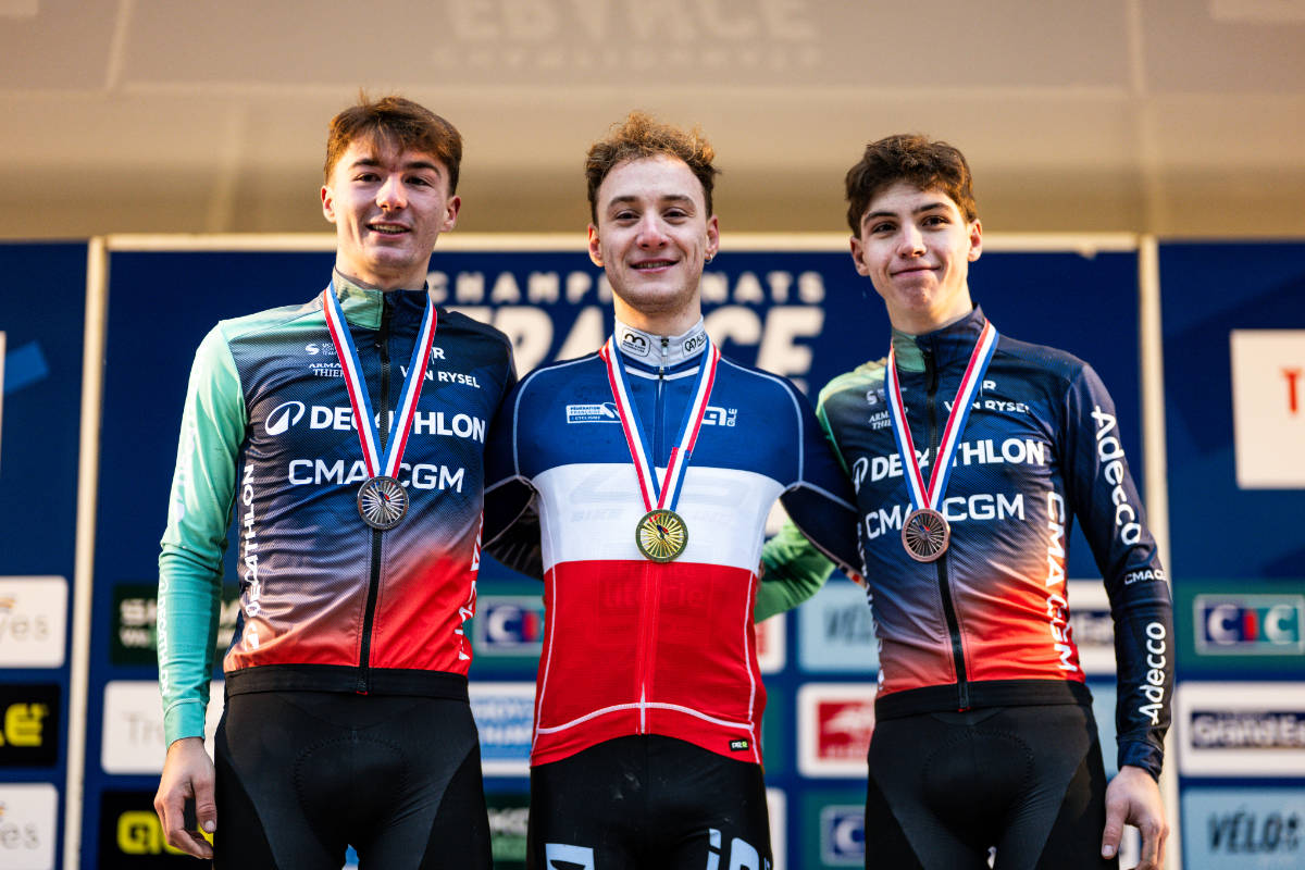 DEBORD Romain, médaille d'or aux Championnat de France Cyclocross Troyes 2026 - Hommes Espoirs (CN)